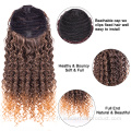 Kinky Curly Bangs Afro Ponytail Synthétique Cheveux